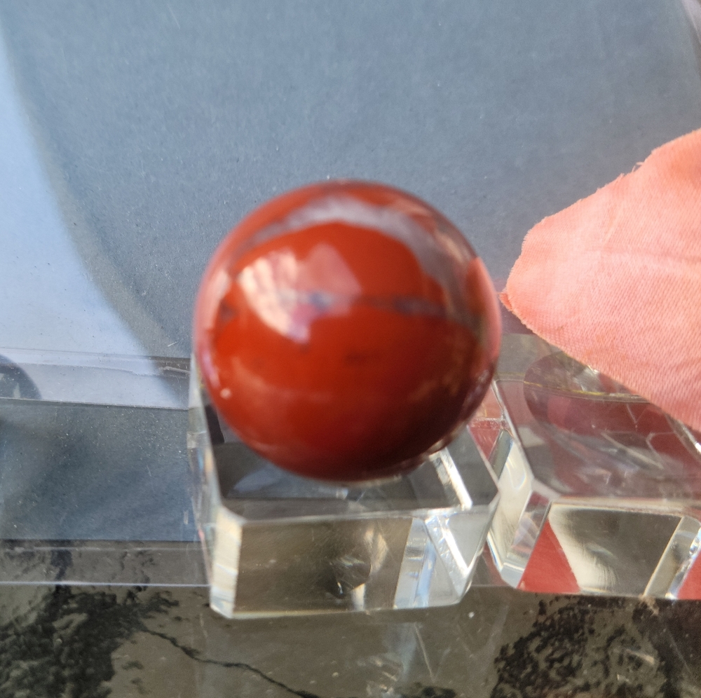 AAA Quality Red Jasper Sphere.